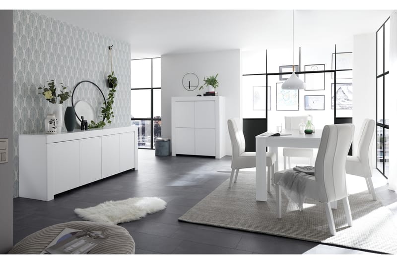 Skänk Firenze 210 cm - Vit - Förvaring - Förvaringsmöbler - Sideboard & skänk