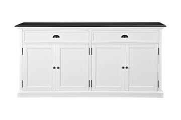 Skänk Hampton 170 cm 4 Dörrar 2 Lådor - Vit|Svart - Förvaring - Förvaringsmöbler - Sideboard & skänk