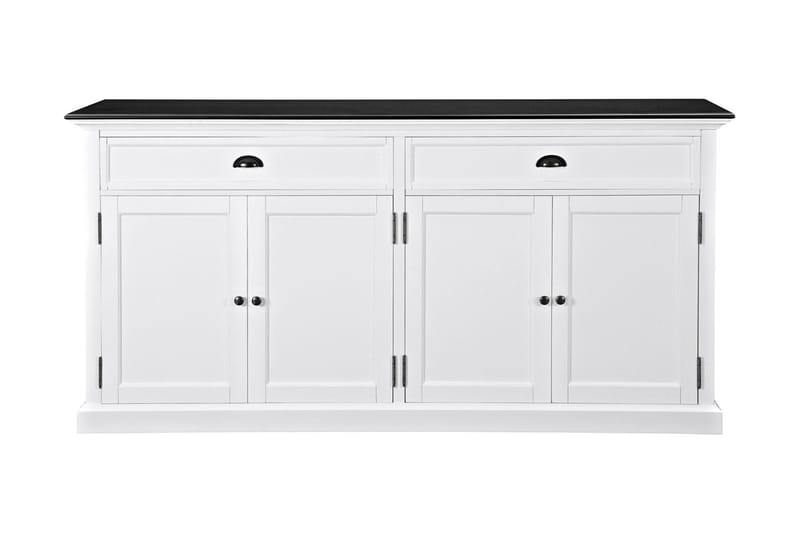 Skänk Hampton 170 cm 4 Dörrar 2 Lådor - Vit|Svart - Förvaring - Förvaringsmöbler - Sideboard & skänk
