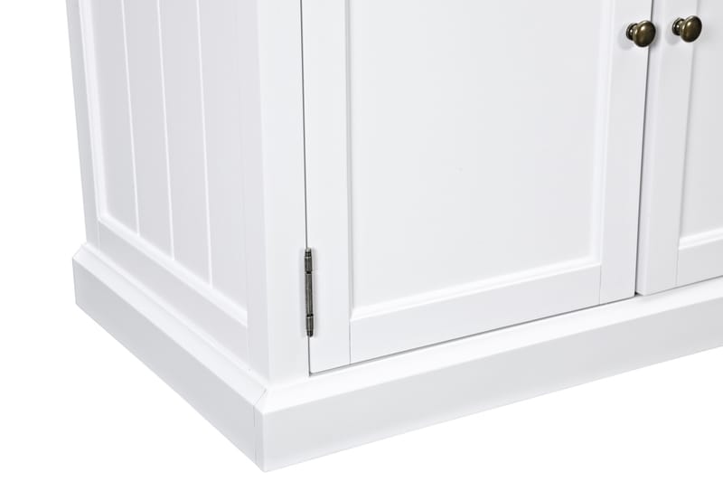 Skänk Hampton 170 cm 4 Dörrar 2 Lådor - Vit|Svart - Förvaring - Förvaringsmöbler - Sideboard & skänk