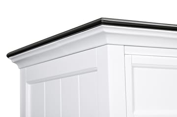 Skänk Hampton 170 cm 4 Dörrar 2 Lådor - Vit|Svart - Förvaring - Förvaringsmöbler - Sideboard & skänk