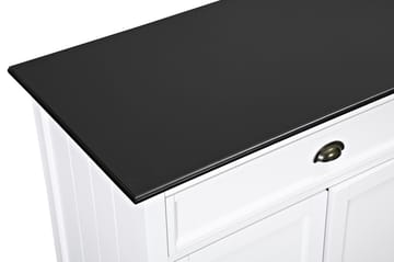 Skänk Hampton 170 cm 4 Dörrar 2 Lådor - Vit|Svart - Förvaring - Förvaringsmöbler - Sideboard & skänk