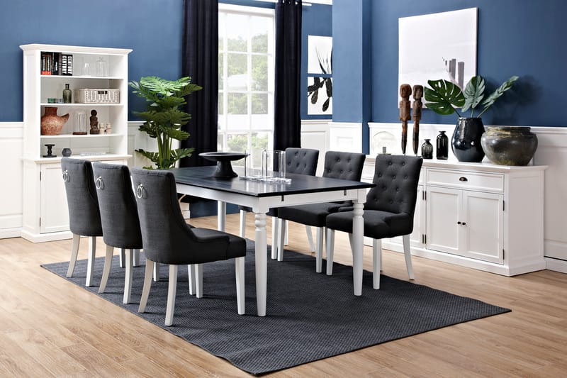 Skänk Hampton Vit - 4 Skåp 2 Lådor - Förvaring - Förvaringsmöbler - Sideboard & skänk