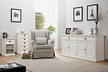 Skänk Hampton Vit - 4 Skåp 2 Lådor - Förvaring - Förvaringsmöbler - Sideboard & skänk
