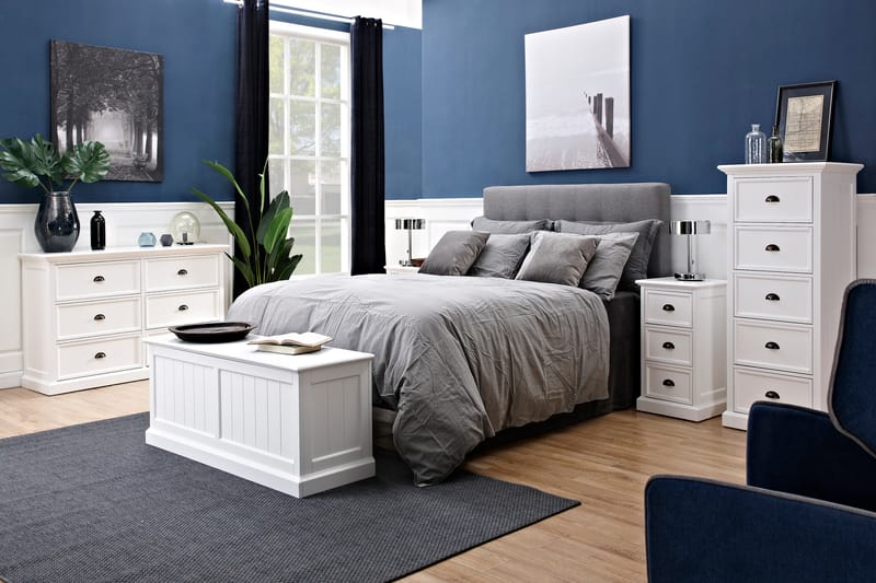 Skänk Hampton Vit - 4 Skåp 2 Lådor - Förvaring - Förvaringsmöbler - Sideboard & skänk