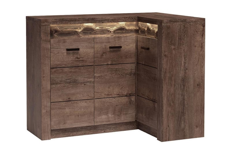 Skänk Indianapolis 131x42x104 cm - Brun - Sideboard & skänk