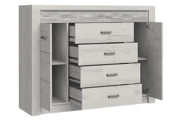 Skänk Indianapolis 137x42x104 cm - Beige|Brun - Förvaring - Förvaringsmöbler - Sideboard & skänk