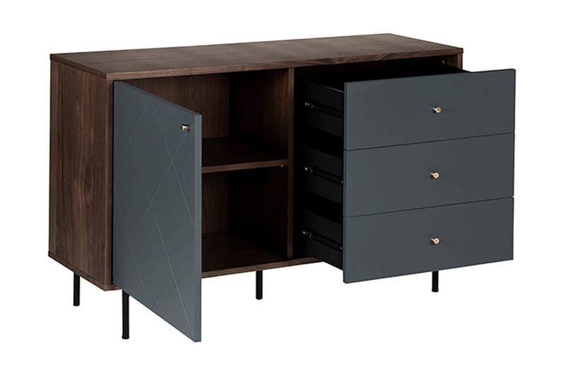 Skänk Kazeem - Grå - Förvaring - Förvaringsmöbler - Sideboard & skänk