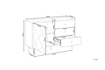 Skänk Kazeem - Grå - Förvaring - Förvaringsmöbler - Sideboard & skänk