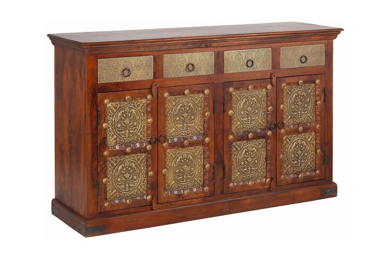 Skänk Lakhi 145 cm - Akacia Brun - Förvaring - Förvaringsmöbler - Sideboard & skänk