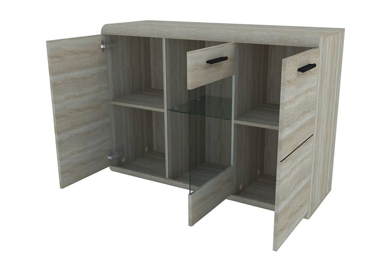 Skänk Link 120x42x87 cm - Beige/Grå - Förvaring - Förvaringsmöbler - Sideboard & skänk