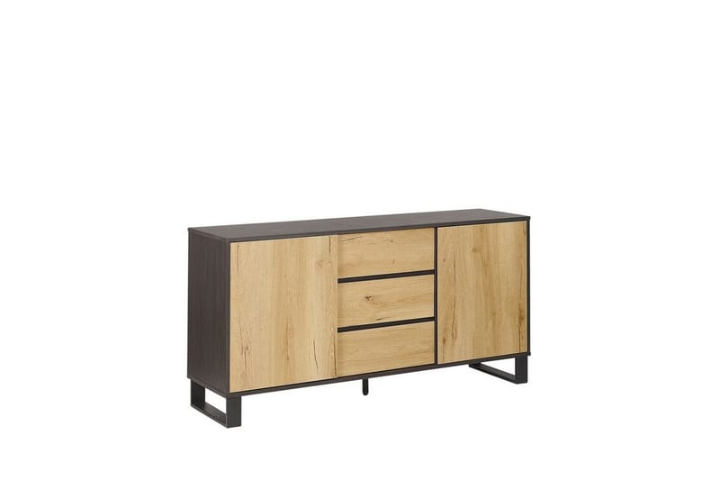 Skänk ljusträ/svart ELDA - Trä/natur - Förvaring - Förvaringsmöbler - Sideboard & skänk