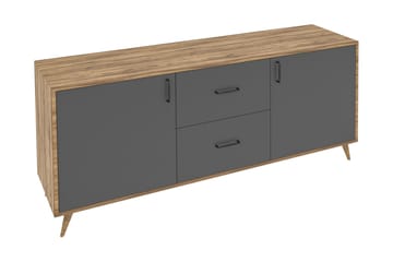 Skänk Lundtorp 160 cm - Brun|Grå - Förvaring - Förvaringsmöbler - Sideboard & skänk