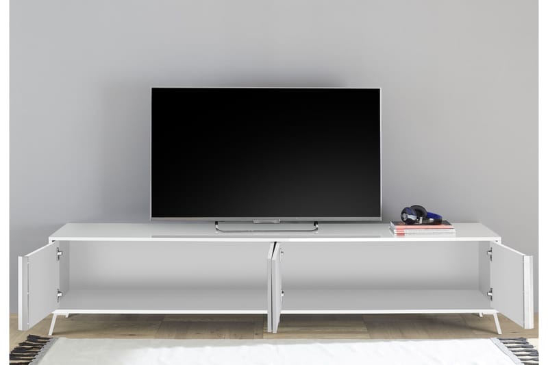 Skänk Marinos 207x40 cm - Vit - Förvaring - Förvaringsmöbler - Sideboard & skänk