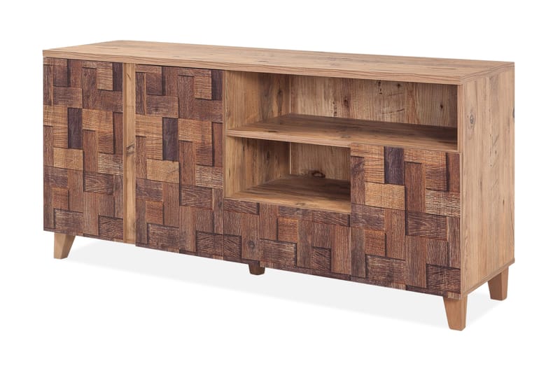 Skänk Masako Flätmönster - Mörkbrun - Sideboard & skänk