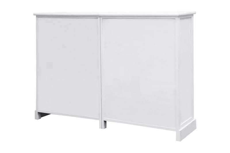 Skänk med 10 lådor vit 113x30x79 cm trä - Vit - Sideboard & skänk