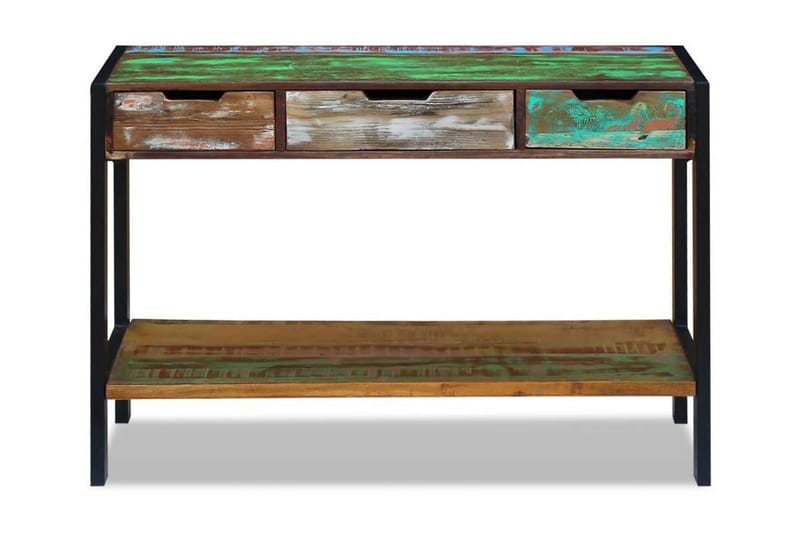 Skänk med 3 lådor massivt återvunnet trä - Flerfärgad - Sideboard & skänk