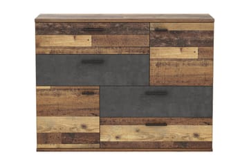 Skänk Muex 125x96 cm - Grå|Brun - Förvaring - Förvaringsmöbler - Sideboard & skänk