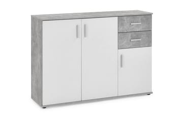 Skänk Nelma 121 cm - Grå/Vit - Förvaring - Förvaringsmöbler - Sideboard & skänk