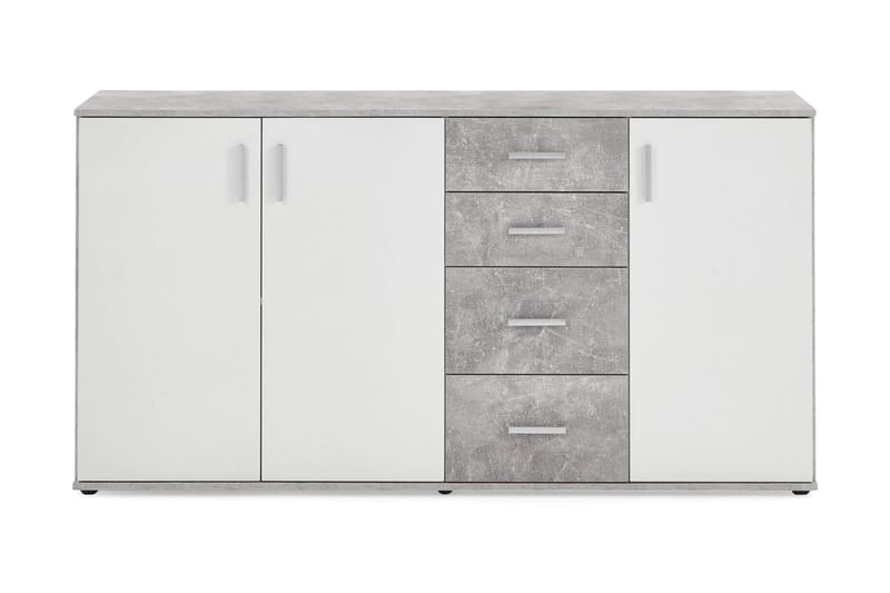 Skänk Nelma 160 cm - Grå|Vit - Förvaring - Förvaringsmöbler - Sideboard & skänk