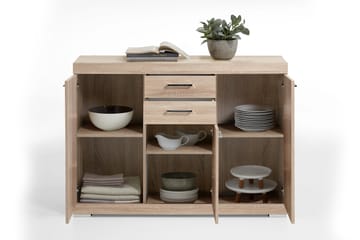 Skänk Rhonda 130 cm - Ljus Ek - Förvaring - Förvaringsmöbler - Sideboard & skänk