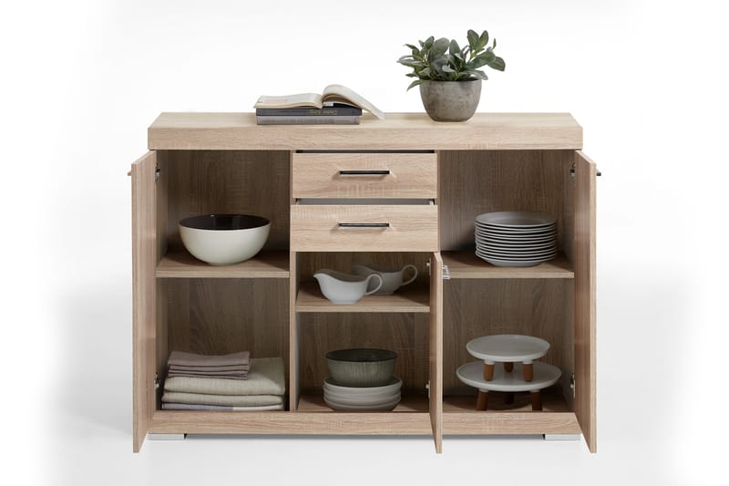 Skänk Rhonda 130 cm - Ljus Ek - Förvaring - Förvaringsmöbler - Sideboard & skänk
