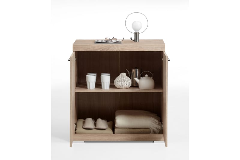 Skänk Rhonda 80x90x35 cm 2 Luckor - Ljus Ek - Förvaring - Förvaringsmöbler - Sideboard & skänk