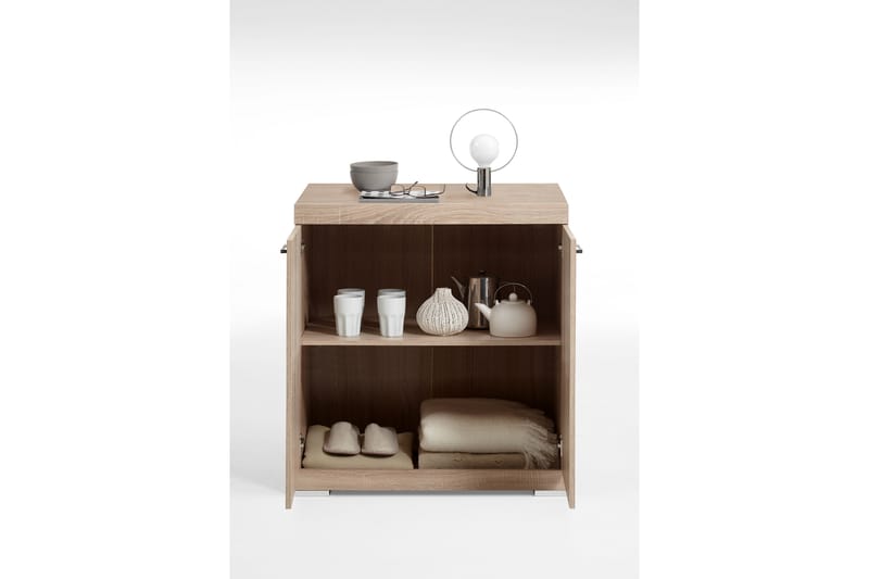 Skänk Rhonda 80x90x50 cm 2 Luckor - Ljus Ek - Förvaring - Förvaringsmöbler - Sideboard & skänk