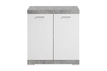 Skänk Rhonda 80x90x50 cm 2 Luckor - Vit/Grå - Förvaring - Förvaringsmöbler - Sideboard & skänk