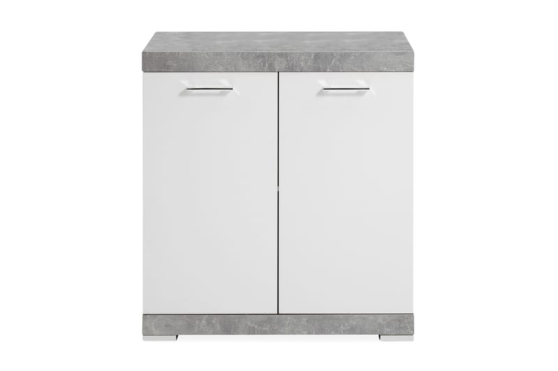 Skänk Rhonda 80x90x50 cm 2 Luckor - Vit/Grå - Förvaring - Förvaringsmöbler - Sideboard & skänk