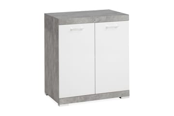 Skänk Rhonda 80x90x50 cm 2 Luckor - Vit/Grå - Förvaring - Förvaringsmöbler - Sideboard & skänk