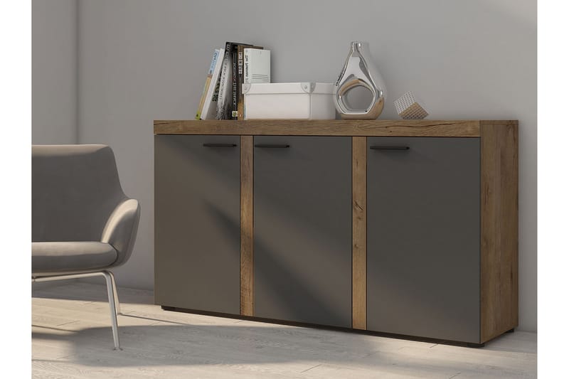 Skänk Rumba 148,8x40,3x82 cm - Beige/Brun/Grå - Förvaring - Förvaringsmöbler - Sideboard & skänk