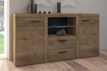 Skänk Rumba 157x40x81 cm - Brun - Förvaring - Förvaringsmöbler - Sideboard & skänk