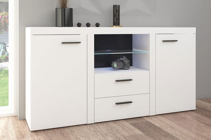 Skänk Rumba 157x40x81 cm - Vit - Förvaring - Förvaringsmöbler - Sideboard & skänk