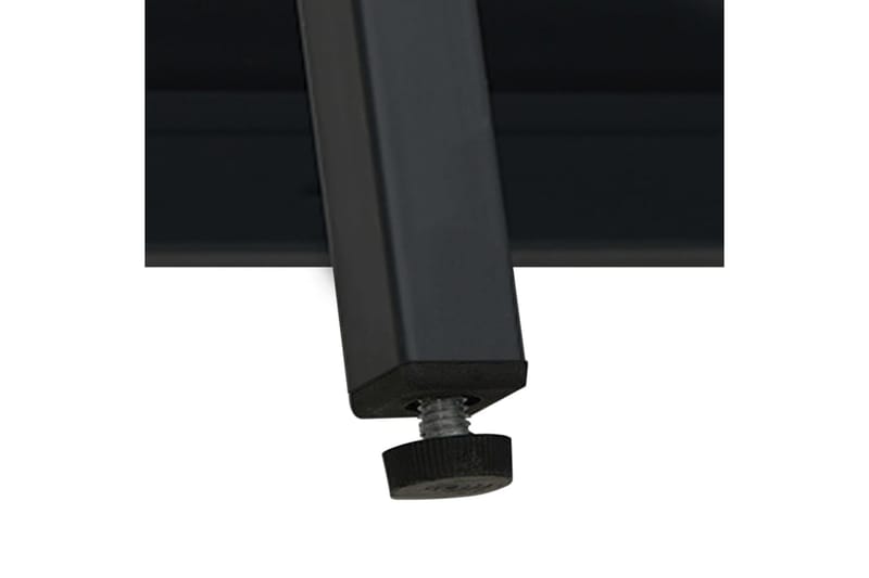 Skänk svart 105x35x70 cm stål och glas - Svart - Sideboard & skänk