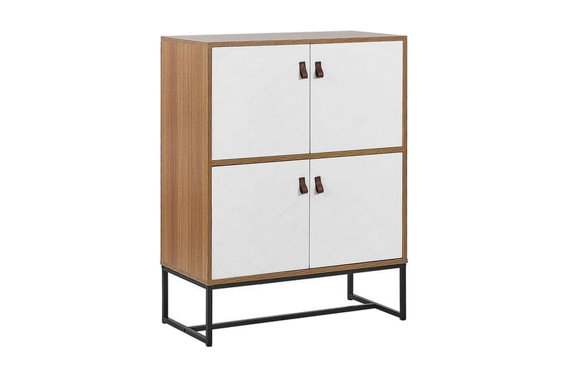 Skänk Tajarja 76x39 cm - Ljusbrun/Vit - Sideboard & skänk