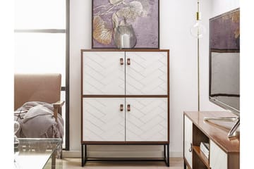 Skänk Tajarja 76x39 cm - Mörkbrun/Vit - Förvaring - Förvaringsmöbler - Sideboard & skänk