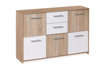 Skänk Vulpia 115 cm - Vit|Ljus Ek - Förvaring - Förvaringsmöbler - Sideboard & skänk
