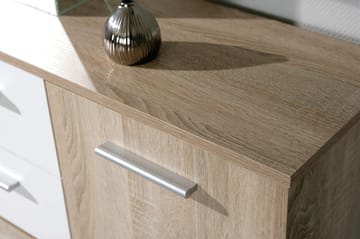 Skänk Vulpia 115 cm - Vit|Ljus Ek - Förvaring - Förvaringsmöbler - Sideboard & skänk