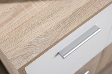 Skänk Vulpia 77 cm - Vit|Ljus Ek - Förvaring - Förvaringsmöbler - Sideboard & skänk