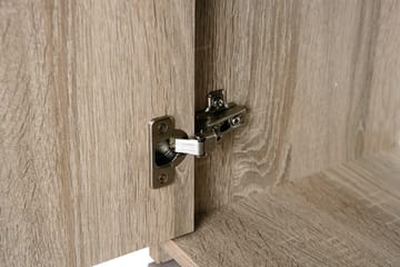 Skänk Vulpia 77 cm - Vit|Ljus Ek - Förvaring - Förvaringsmöbler - Sideboard & skänk