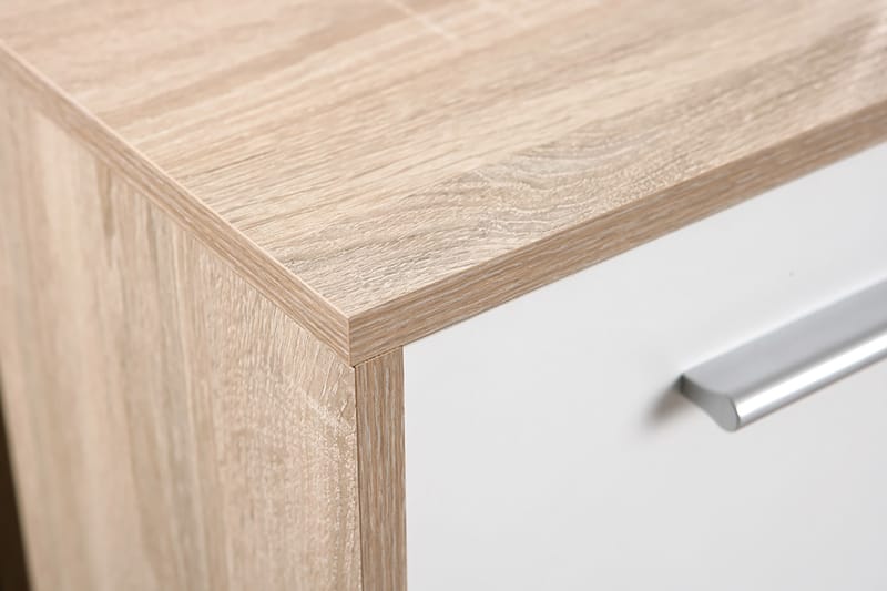 Skänk Vulpia 77 cm - Vit|Ljus Ek - Förvaring - Förvaringsmöbler - Sideboard & skänk