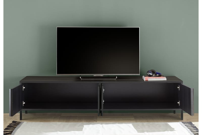 Skänk Parona 206x40 cm - Svart - Förvaring - Förvaringsmöbler - Sideboard & skänk