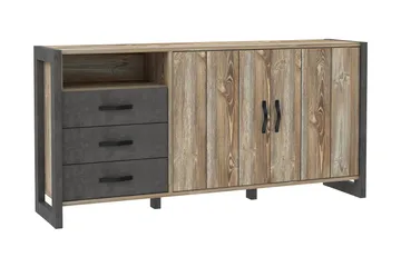 Strumica Sideboard 43x190 cm - Brun/Grå - Förvaring - Förvaringsmöbler - Sideboard & skänk