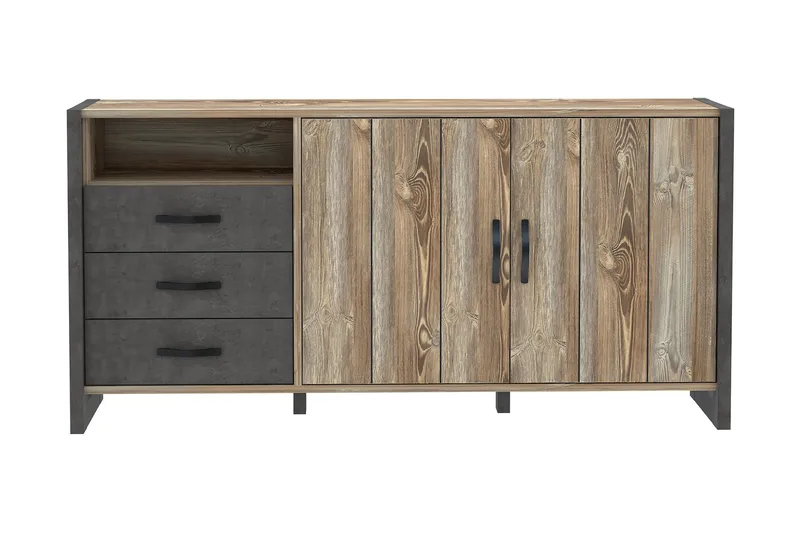 Strumica Sideboard 43x190 cm - Brun/Grå - Förvaring - Förvaringsmöbler - Sideboard & skänk