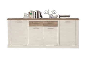 Talebi Skänk 41x213 cm - Brun/Vit - Förvaring - Förvaringsmöbler - Sideboard & skänk