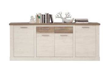 Talebi Skänk 41x213 cm - Brun/Vit - Förvaring - Förvaringsmöbler - Sideboard & skänk