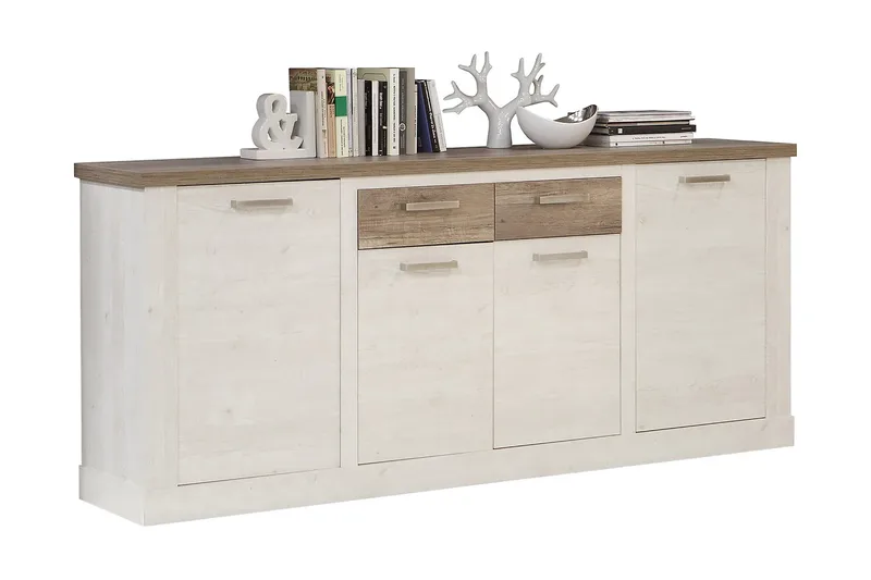Talebi Skänk 41x213 cm - Brun/Vit - Förvaring - Förvaringsmöbler - Sideboard & skänk