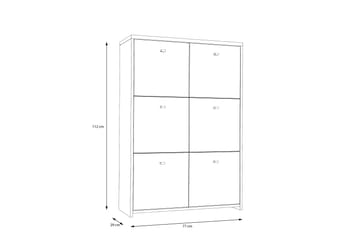 Toledor Sideboard 113x77 cm - Brun/Vit - Förvaring - Förvaringsmöbler - Sideboard & skänk