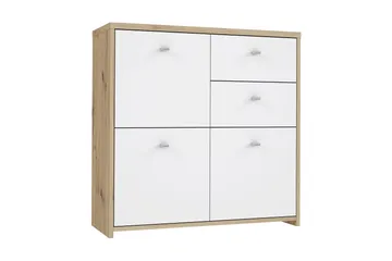 Toledor Sideboard 2 Lådor 74x77 cm - Brun/Vit - Förvaring - Förvaringsmöbler - Sideboard & skänk